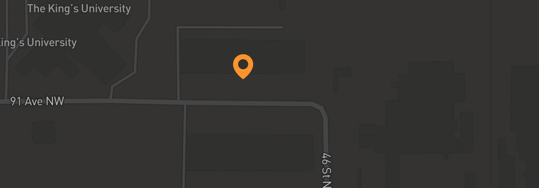 Map showing Polaron Solartech Toronto office location