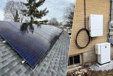10.5kW + 13.5 kWh Battery installed in Cambridge, Ontario
