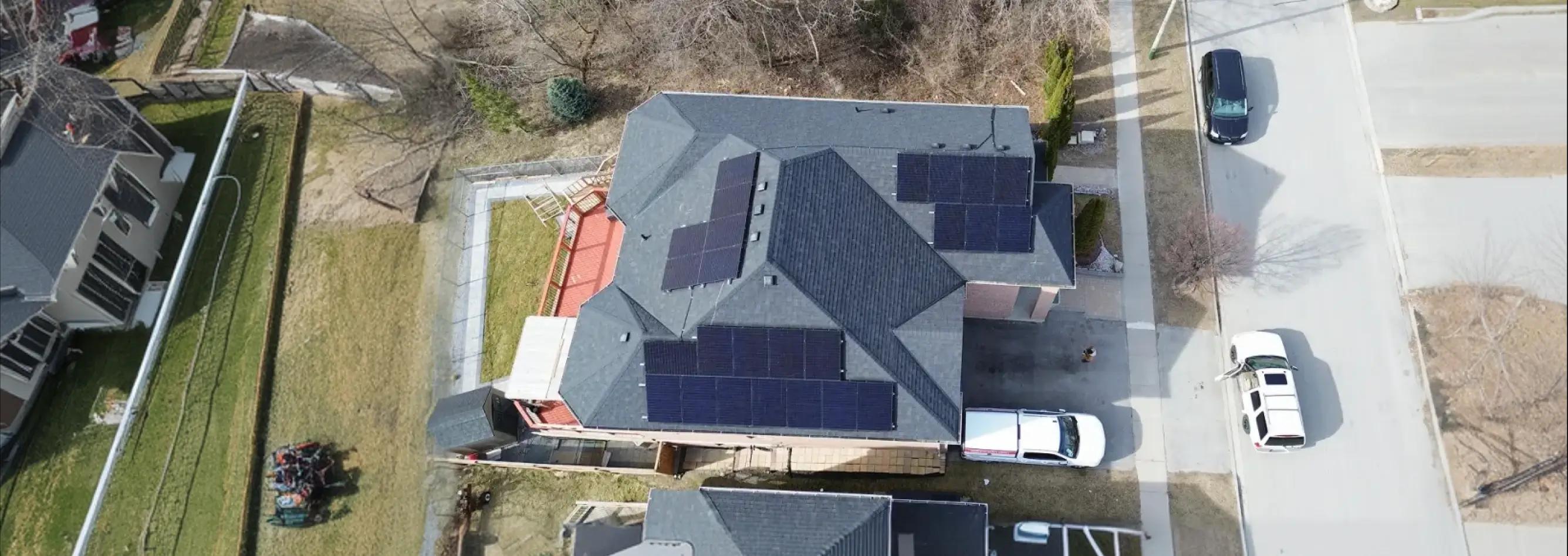 Large-scale ground-mount commercial solar array in Ontario, designed for businesses and industries to reduce overhead with up to $860,000 in incentives.