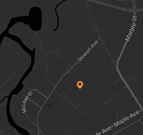 Map showing Polaron Solartech Toronto office location