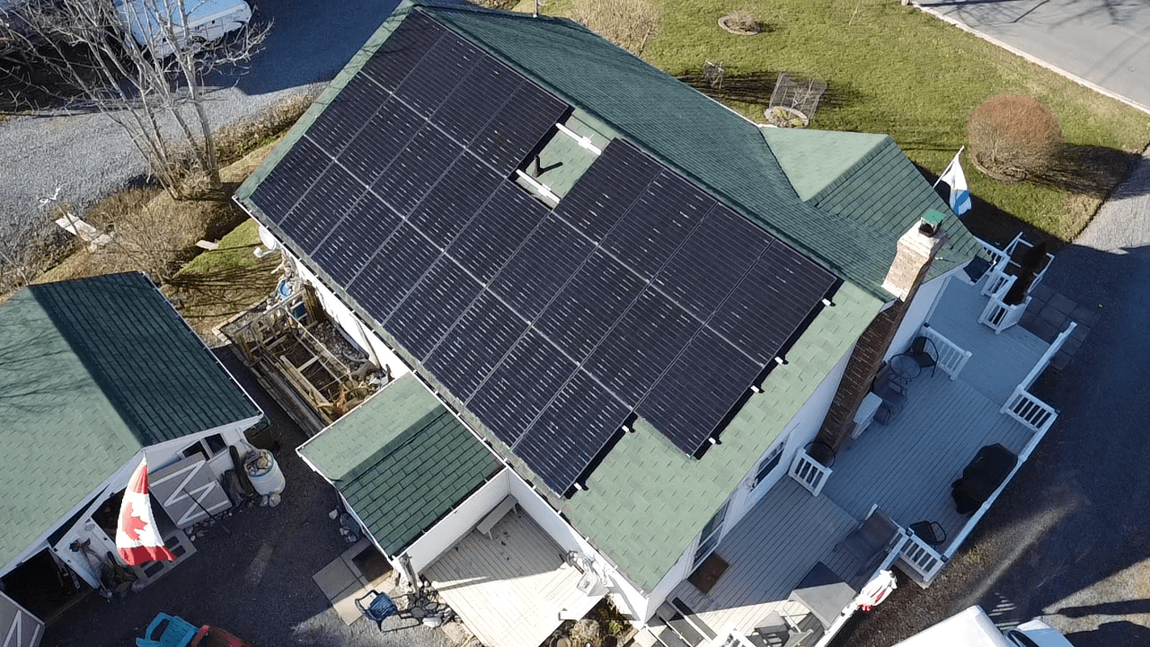 10.1kW Solar PV System installed in Hantsport, Nova Scotia